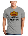 Sombrero Design - Cinco de Mayo Adult V-Neck T-shirt by TooLoud-Mens V-Neck T-Shirt-TooLoud-HeatherGray-Small-Davson Sales