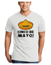 Sombrero Design - Cinco de Mayo Adult V-Neck T-shirt by TooLoud-Mens V-Neck T-Shirt-TooLoud-White-Small-Davson Sales