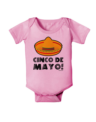 Sombrero Design - Cinco de Mayo Baby Romper Bodysuit by TooLoud-Baby Romper-TooLoud-Light-Pink-06-Months-Davson Sales