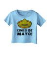 Sombrero Design - Cinco de Mayo Infant T-Shirt by TooLoud-Infant T-Shirt-TooLoud-Aquatic-Blue-06-Months-Davson Sales