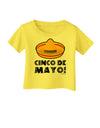 Sombrero Design - Cinco de Mayo Infant T-Shirt by TooLoud-Infant T-Shirt-TooLoud-Yellow-06-Months-Davson Sales