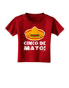 Sombrero Design - Cinco de Mayo Toddler T-Shirt Dark by TooLoud-Toddler T-Shirt-TooLoud-Red-2T-Davson Sales