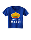 Sombrero Design - Cinco de Mayo Toddler T-Shirt Dark by TooLoud-Toddler T-Shirt-TooLoud-Royal-Blue-2T-Davson Sales