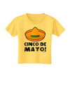 Sombrero Design - Cinco de Mayo Toddler T-Shirt by TooLoud-Toddler T-Shirt-TooLoud-Yellow-2T-Davson Sales