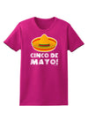 Sombrero Design - Cinco de Mayo Womens Dark T-Shirt by TooLoud-Womens T-Shirt-TooLoud-Hot-Pink-Small-Davson Sales