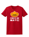 Sombrero Design - Cinco de Mayo Womens Dark T-Shirt by TooLoud-Womens T-Shirt-TooLoud-Red-X-Small-Davson Sales