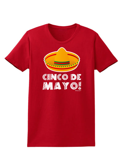 Sombrero Design - Cinco de Mayo Womens Dark T-Shirt by TooLoud-Womens T-Shirt-TooLoud-Red-X-Small-Davson Sales