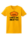 Sombrero Design - Cinco de Mayo Womens T-Shirt by TooLoud-Womens T-Shirt-TooLoud-Gold-X-Small-Davson Sales