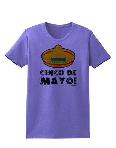 Sombrero Design - Cinco de Mayo Womens T-Shirt by TooLoud-Womens T-Shirt-TooLoud-Violet-X-Small-Davson Sales