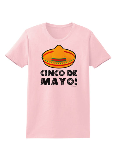 Sombrero Design - Cinco de Mayo Womens T-Shirt by TooLoud-Womens T-Shirt-TooLoud-PalePink-X-Small-Davson Sales