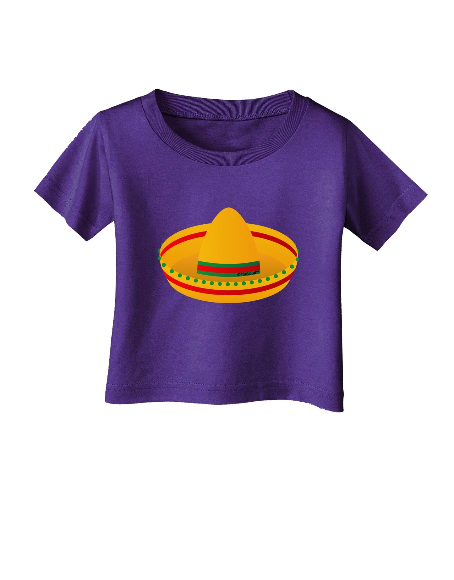 Sombrero Design Infant T-Shirt Dark by TooLoud-Infant T-Shirt-TooLoud-Purple-06-Months-Davson Sales