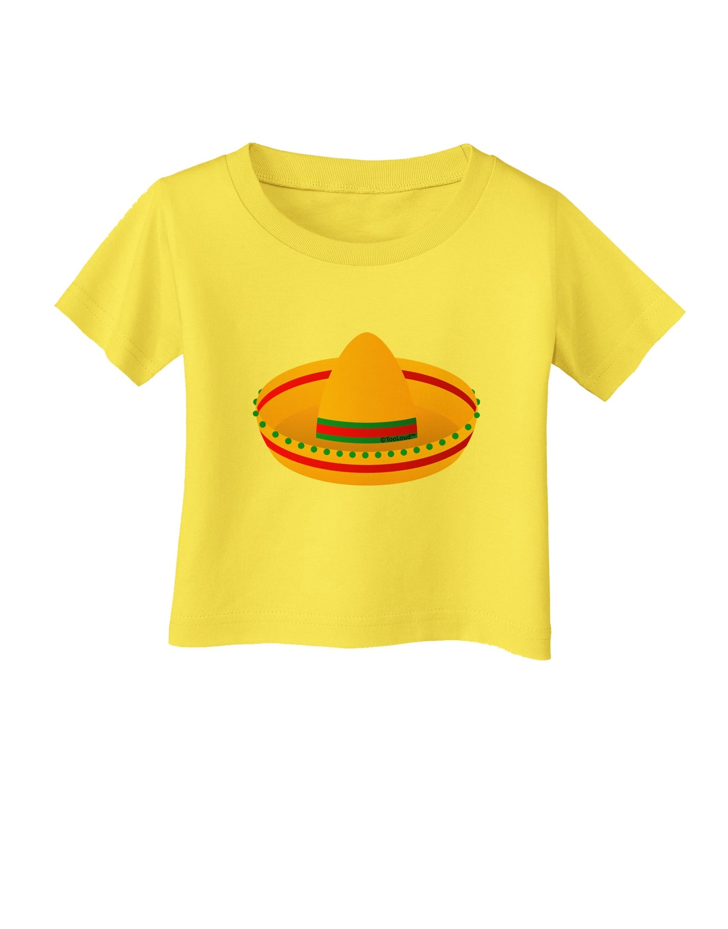 Sombrero Design Infant T-Shirt by TooLoud-Infant T-Shirt-TooLoud-Yellow-06-Months-Davson Sales