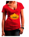 Sombrero Design Juniors V-Neck Dark T-Shirt by TooLoud-Womens V-Neck T-Shirts-TooLoud-Red-Juniors Fitted Small-Davson Sales