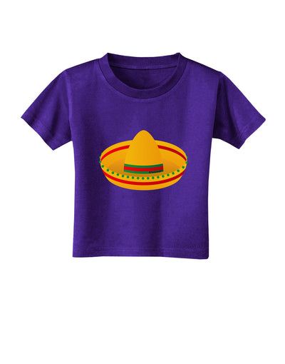 Sombrero Design Toddler T-Shirt Dark by TooLoud-Toddler T-Shirt-TooLoud-Purple-2T-Davson Sales