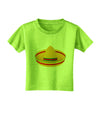 Sombrero Design Toddler T-Shirt by TooLoud-Toddler T-Shirt-TooLoud-Lime-Green-2T-Davson Sales