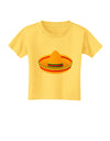 Sombrero Design Toddler T-Shirt by TooLoud-Toddler T-Shirt-TooLoud-Yellow-2T-Davson Sales