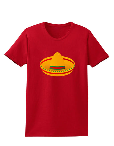 Sombrero Design Womens Dark T-Shirt by TooLoud-Womens T-Shirt-TooLoud-Red-X-Small-Davson Sales