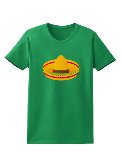 Sombrero Design Womens Dark T-Shirt by TooLoud-Womens T-Shirt-TooLoud-Kelly-Green-X-Small-Davson Sales