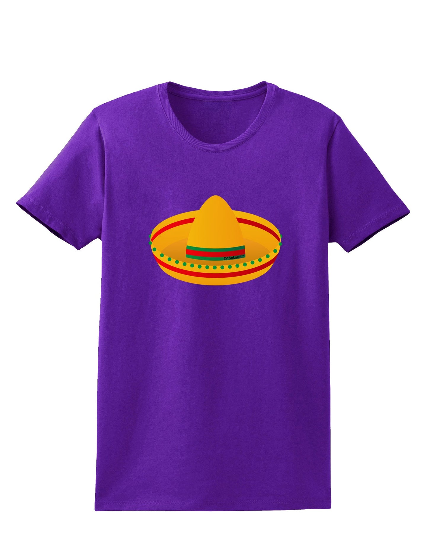 Sombrero Design Womens Dark T-Shirt by TooLoud-Womens T-Shirt-TooLoud-Purple-X-Small-Davson Sales