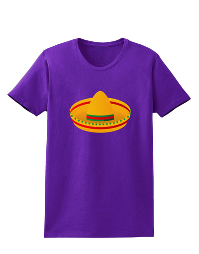 Sombrero Design Womens Dark T-Shirt by TooLoud-Womens T-Shirt-TooLoud-Purple-X-Small-Davson Sales