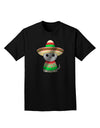 Sombrero and Poncho Cat - Metallic Adult Dark T-Shirt by TooLoud-Mens T-Shirt-TooLoud-Black-Small-Davson Sales