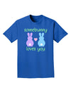 Somebunny Loves You Adult Dark T-Shirt by TooLoud-Mens T-Shirt-TooLoud-Royal-Blue-Small-Davson Sales