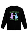 Somebunny Loves You Adult Long Sleeve Dark T-Shirt by TooLoud-TooLoud-Black-Small-Davson Sales