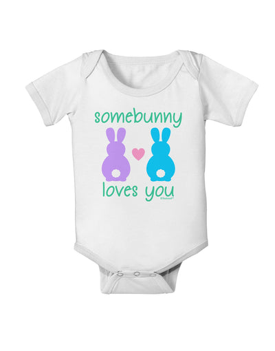 Somebunny Loves You Baby Romper Bodysuit by TooLoud-Baby Romper-TooLoud-White-06-Months-Davson Sales