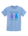 Somebunny Loves You Childrens T-Shirt by TooLoud-Childrens T-Shirt-TooLoud-Light-Blue-X-Small-Davson Sales