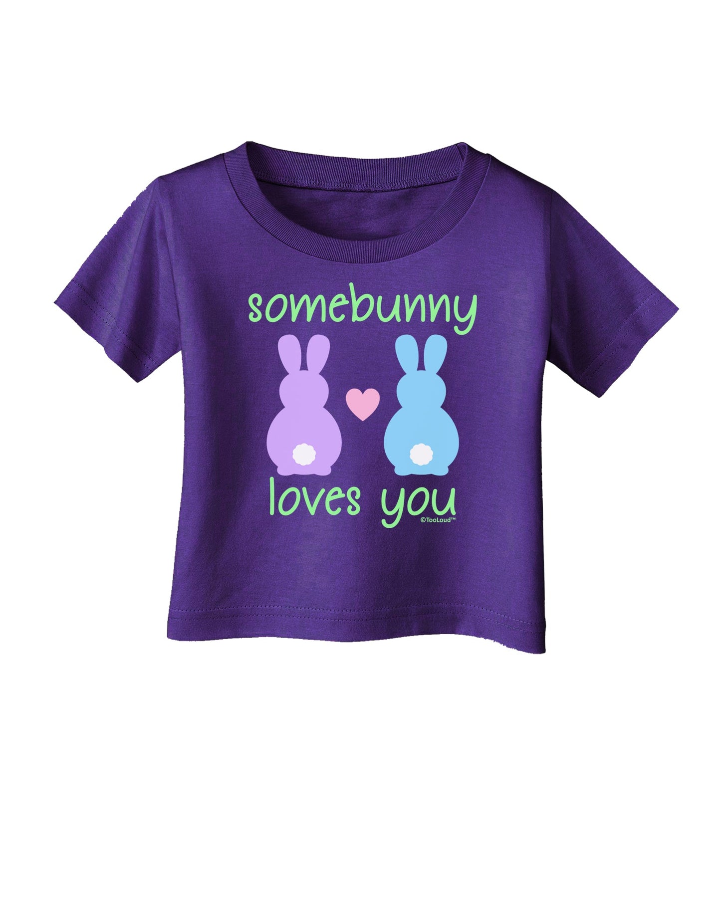 Somebunny Loves You Infant T-Shirt Dark by TooLoud-Infant T-Shirt-TooLoud-Purple-06-Months-Davson Sales