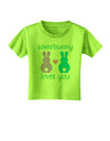 Somebunny Loves You Toddler T-Shirt by TooLoud-Toddler T-Shirt-TooLoud-Lime-Green-2T-Davson Sales