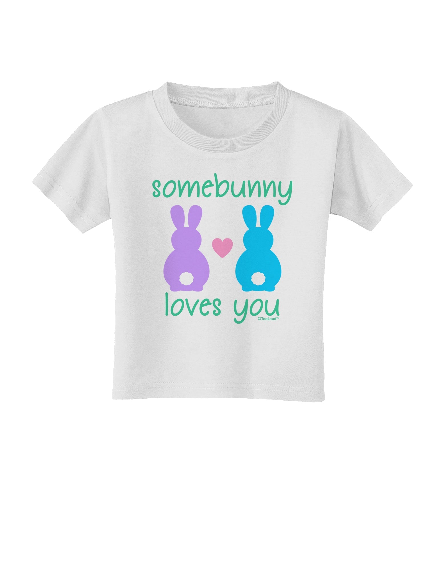 Somebunny Loves You Toddler T-Shirt by TooLoud-Toddler T-Shirt-TooLoud-White-2T-Davson Sales