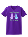 Somebunny Loves You Womens Dark T-Shirt by TooLoud-Womens T-Shirt-TooLoud-Purple-X-Small-Davson Sales