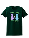 Somebunny Loves You Womens Dark T-Shirt by TooLoud-Womens T-Shirt-TooLoud-Forest-Green-Small-Davson Sales