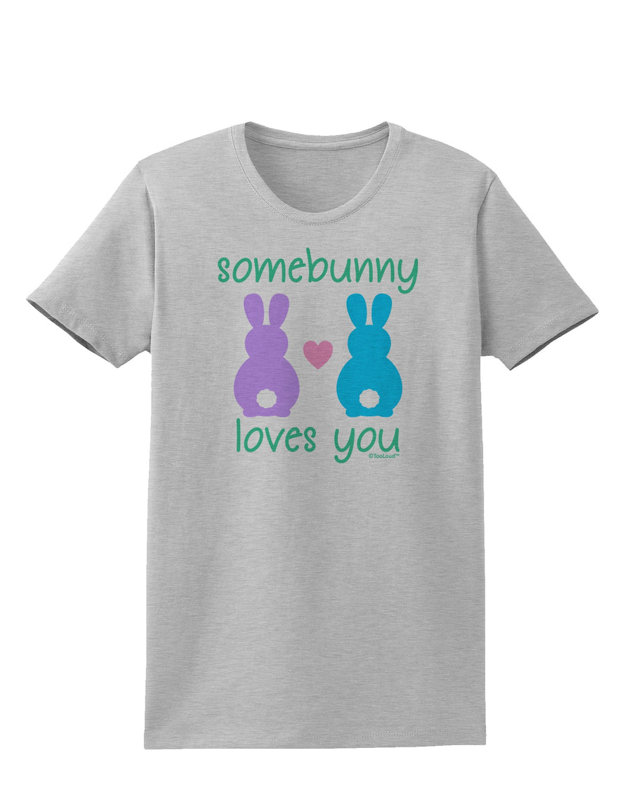 Somebunny Loves You Womens T-Shirt by TooLoud-Womens T-Shirt-TooLoud-White-X-Small-Davson Sales