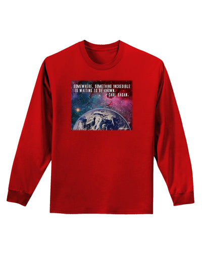 Something Incredible Adult Long Sleeve Dark T-Shirt-TooLoud-Red-Small-Davson Sales