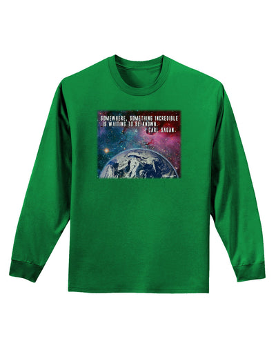 Something Incredible Adult Long Sleeve Dark T-Shirt-TooLoud-Kelly-Green-Small-Davson Sales