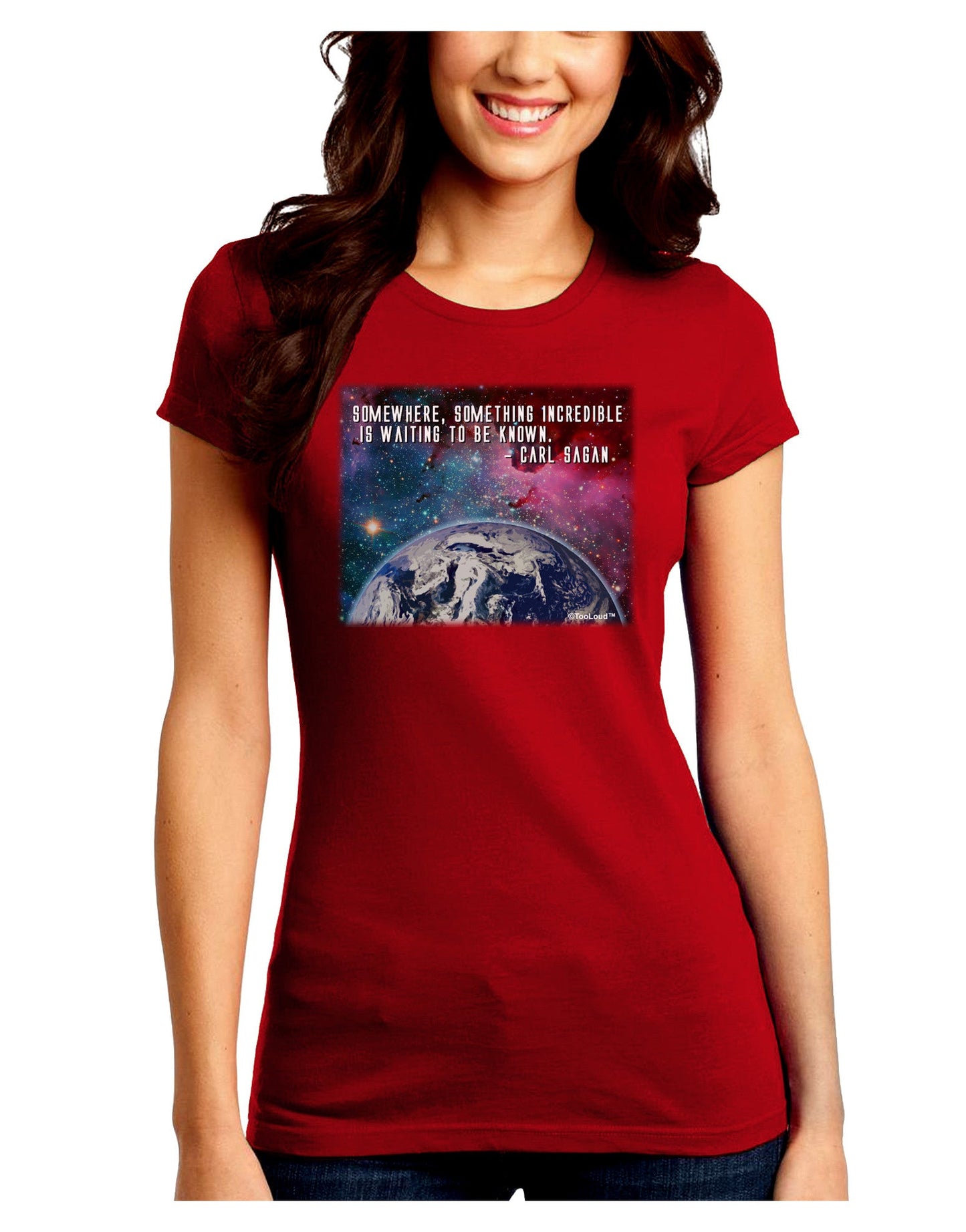 Something Incredible Juniors Petite Crew Dark T-Shirt-T-Shirts Juniors Tops-TooLoud-Red-Juniors Fitted Small-Davson Sales