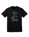 Son of a Queen - Matching Mom and Son Design Adult Dark T-Shirt by TooLoud-Mens T-Shirt-TooLoud-Black-Small-Davson Sales