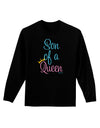 Son of a Queen - Matching Mom and Son Design Adult Long Sleeve Dark T-Shirt by TooLoud-TooLoud-Black-Small-Davson Sales