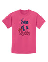 Son of a Queen - Matching Mom and Son Design Childrens T-Shirt by TooLoud-Childrens T-Shirt-TooLoud-Sangria-X-Small-Davson Sales