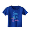 Son of a Queen - Matching Mom and Son Design Toddler T-Shirt Dark by TooLoud-Toddler T-Shirt-TooLoud-Royal-Blue-2T-Davson Sales