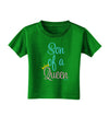 Son of a Queen - Matching Mom and Son Design Toddler T-Shirt Dark by TooLoud-Toddler T-Shirt-TooLoud-Clover-Green-2T-Davson Sales