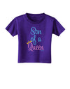 Son of a Queen - Matching Mom and Son Design Toddler T-Shirt Dark by TooLoud-Toddler T-Shirt-TooLoud-Purple-2T-Davson Sales