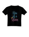 Son of a Queen - Matching Mom and Son Design Toddler T-Shirt Dark by TooLoud-Toddler T-Shirt-TooLoud-Black-2T-Davson Sales