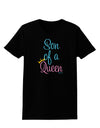 Son of a Queen - Matching Mom and Son Design Womens Dark T-Shirt by TooLoud-Womens T-Shirt-TooLoud-Black-X-Small-Davson Sales