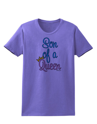 Son of a Queen - Matching Mom and Son Design Womens T-Shirt by TooLoud-Womens T-Shirt-TooLoud-Violet-X-Small-Davson Sales