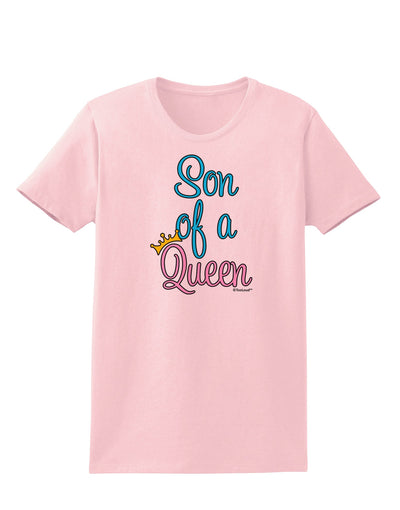 Son of a Queen - Matching Mom and Son Design Womens T-Shirt by TooLoud-Womens T-Shirt-TooLoud-PalePink-X-Small-Davson Sales