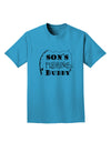Sons Fishing Buddy Adult T-Shirt - A Must-Have for Avid Anglers-Mens T-shirts-TooLoud-Turquoise-Small-Davson Sales