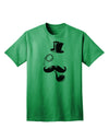 Sophisticated Tophat, Mustache, Pipe, and Monocle Design - Adult T-Shirt Collection-Mens T-shirts-TooLoud-Kelly-Green-Small-Davson Sales